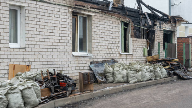 Professional Fire Damage Removal technician working in Prospect Park, PA